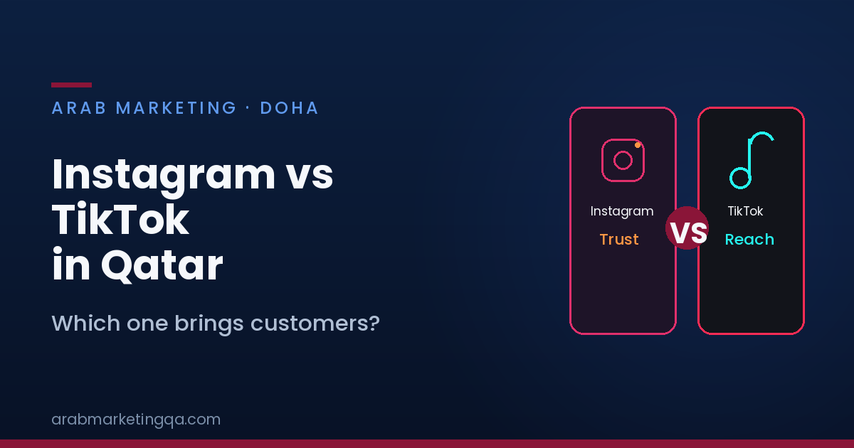 Instagram vs TikTok in Qatar for local businesses