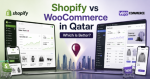 Shopify and WooCommerce comparison for ecommerce businesses in Qatar